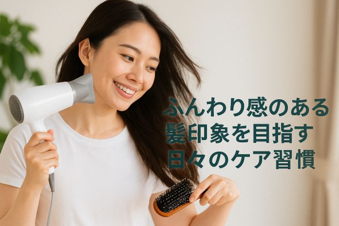 ふんわり感のある髪印象を目指す日々のケア習慣