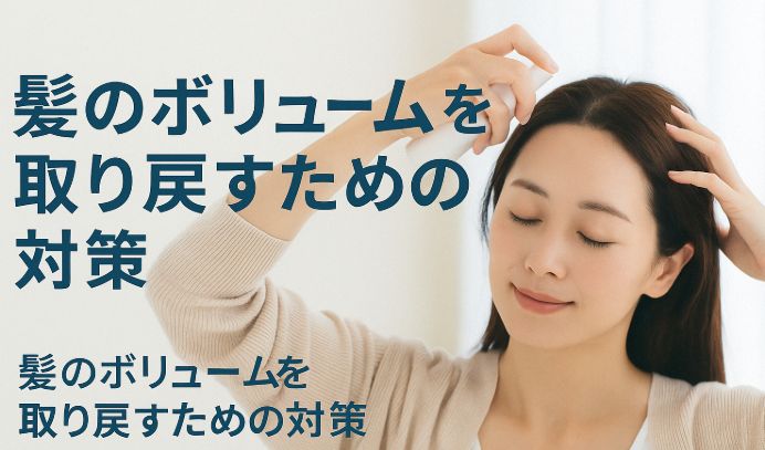 髪のボリュームを取り戻すための対策