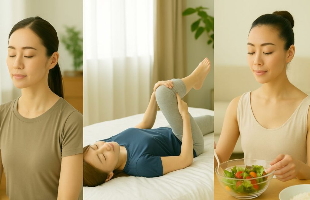 運動がとにかく嫌いな人 →「動かないで整える工夫」