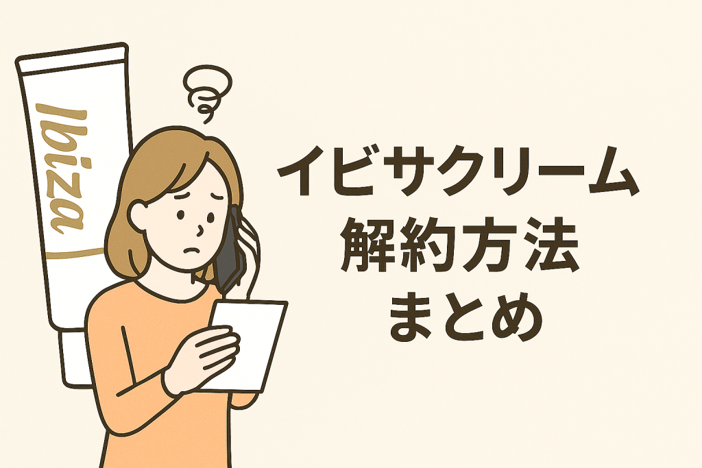 イビサクリームの解約方法